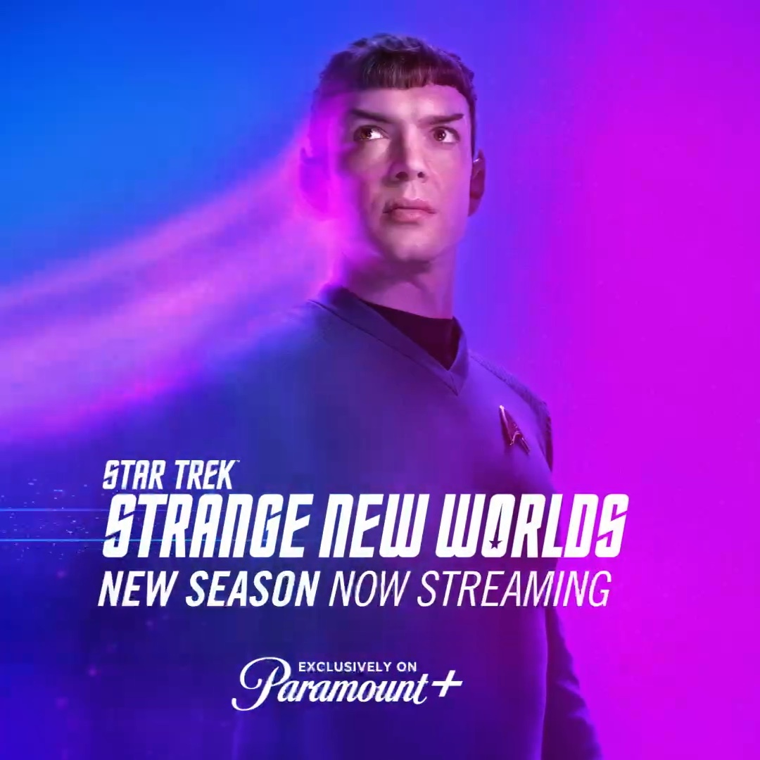 Spock square-format shutter-drag campaign frame.