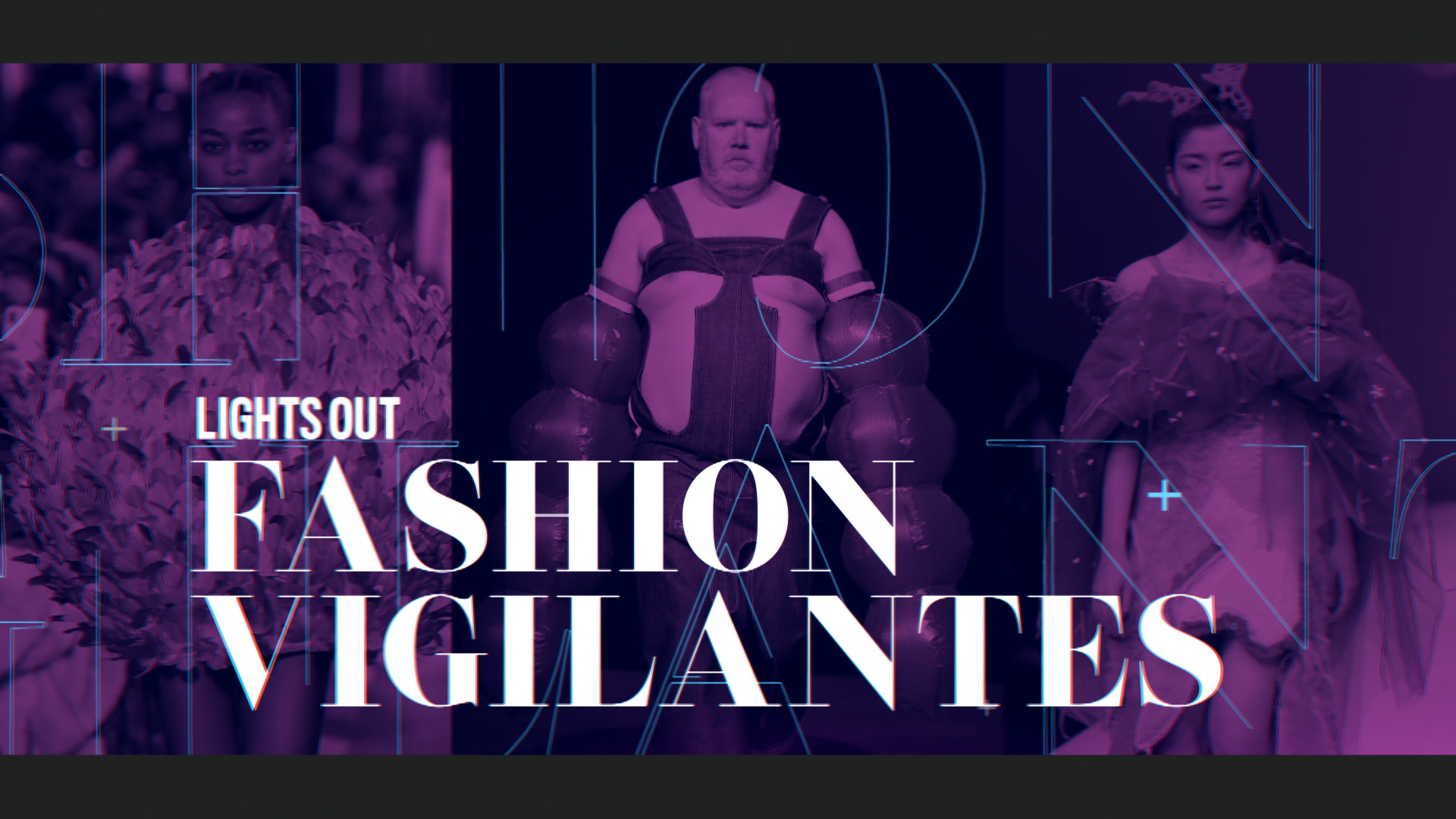 Fashion Vigilantes segment title for Lights Out with David Spade.
